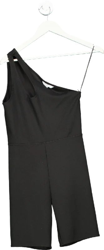 H&M Black One-Shoulder Jumpsuit UK S